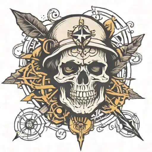 Skull And Compass