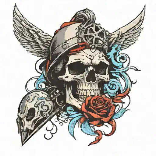 Skull And Moto Can Lead To Death