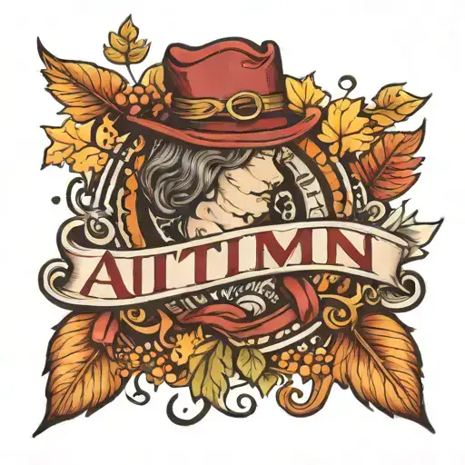Tattoo With The Word Autumn