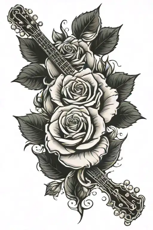 Rose & Guitar