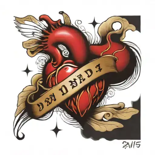 Heart Inside Is Spelled Dad 4-12-1975 To 11-5-2015