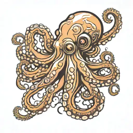 Octopus Wrapping Its Tentacles