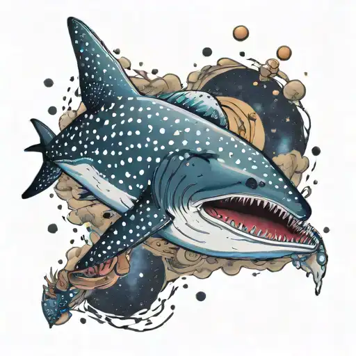 Whale Shark Consuming A Galaxy