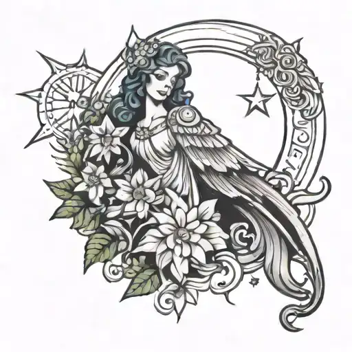 Virgo Star And Moon As Well