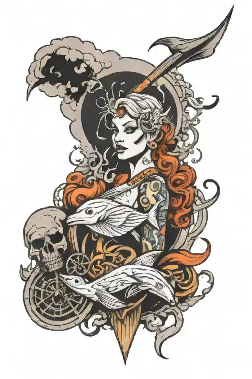 Nautical Sleeve Featuring A Storm