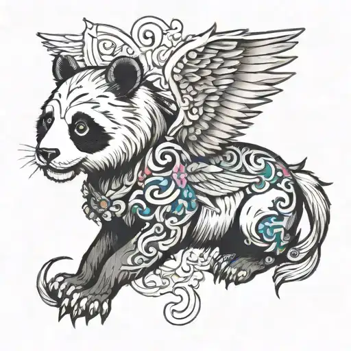 Panda And Pegasus