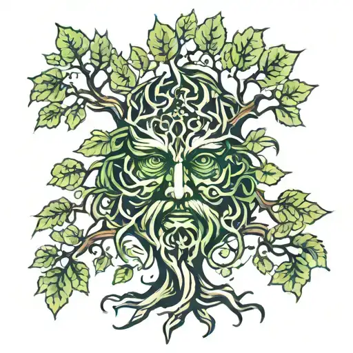 Tree With Green Man
