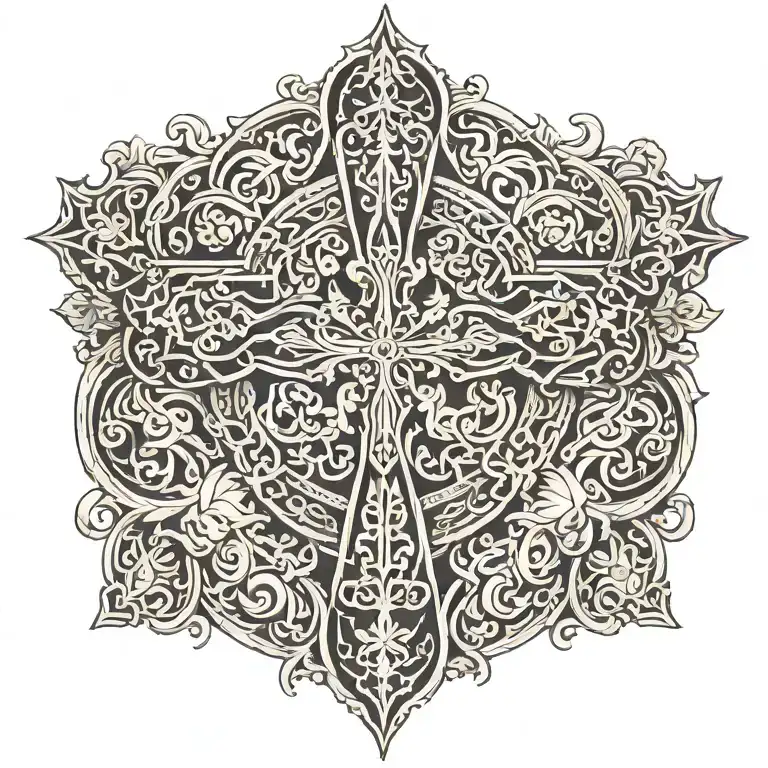 Ornate Cross Adorned
