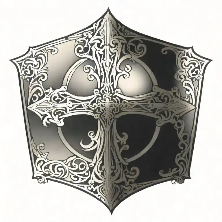 Ornate Cross Adorned