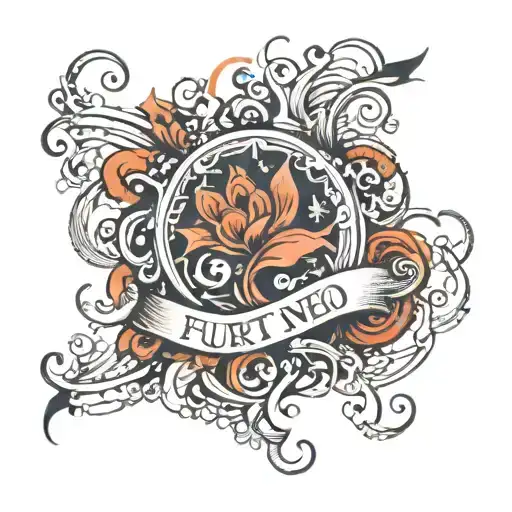 Very Abstract And Romantic Design With The Text-furti