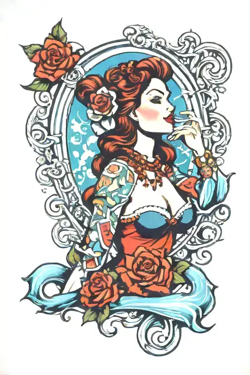 French Pin Up Aquarius