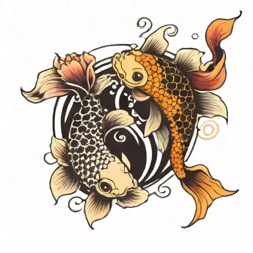 Koi Fish Yin Yang