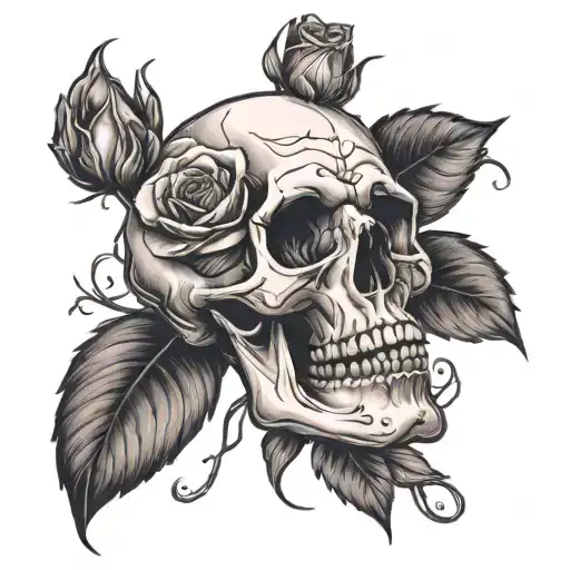 Skull Roses Growing