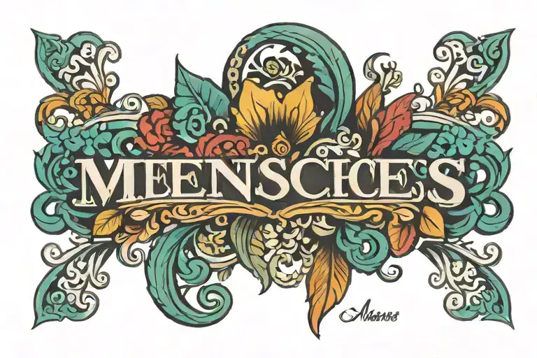 Last Name Meneces In A Mexican Style