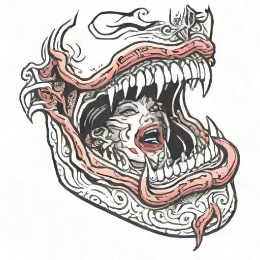 The Mouth Of Megan Fox In Jennifer's Body When She Burns Her Tongue