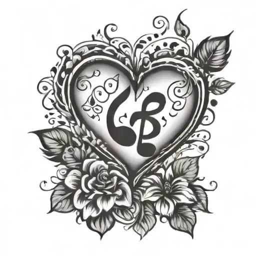 Music Note Paw Print Heart Happiness