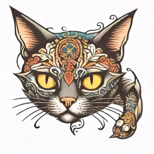 Cat With One Eye Open