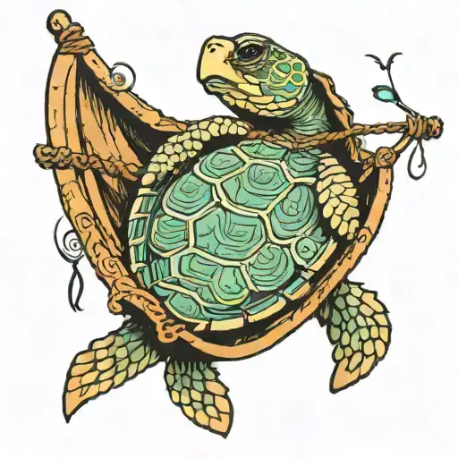 Turtle In A Hamock
