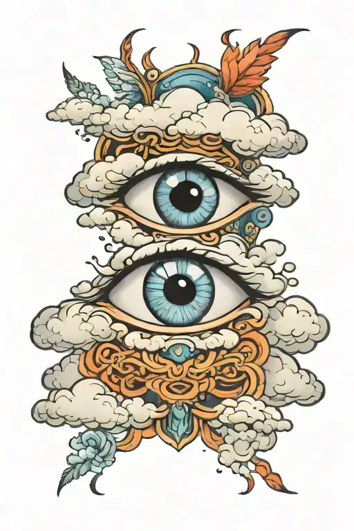Cloud And Eye Surrounded