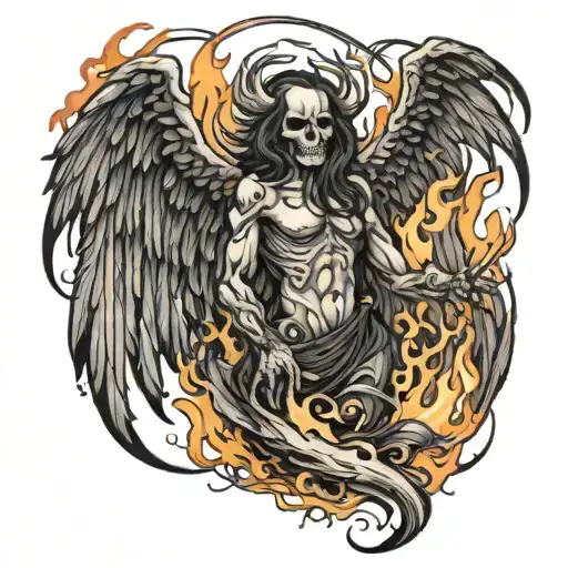 Death Angel Fire Flames