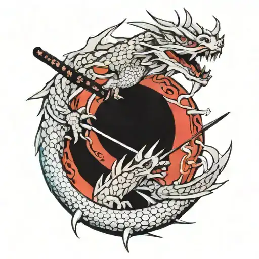 Katana Haku Dragon