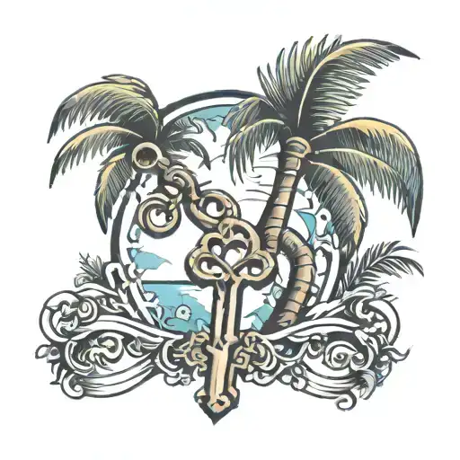 Palm Tree And Key