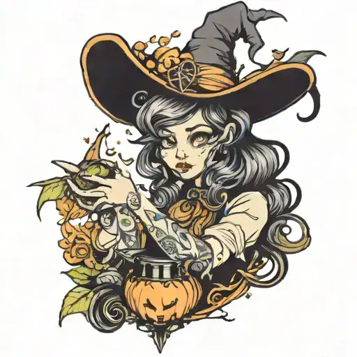 Witch Casting Spells