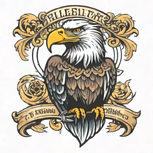 Philadelphia P With An Eagle Behind It From Top