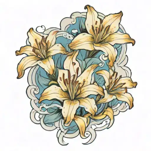 A Cloud Where A Lily Comes Out