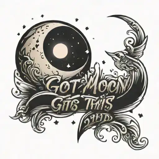 A Single Moon With The Saying You Got This Kiddo