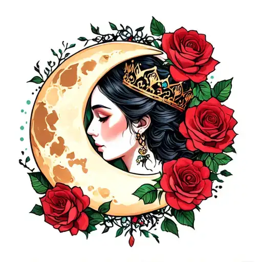 Rose Crown Moon