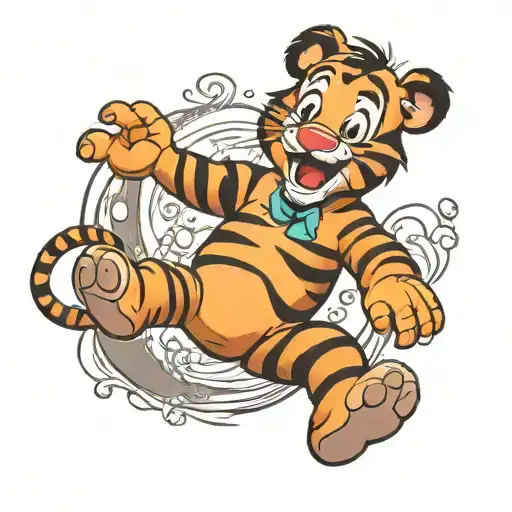 Tigger Jumping As A Baby