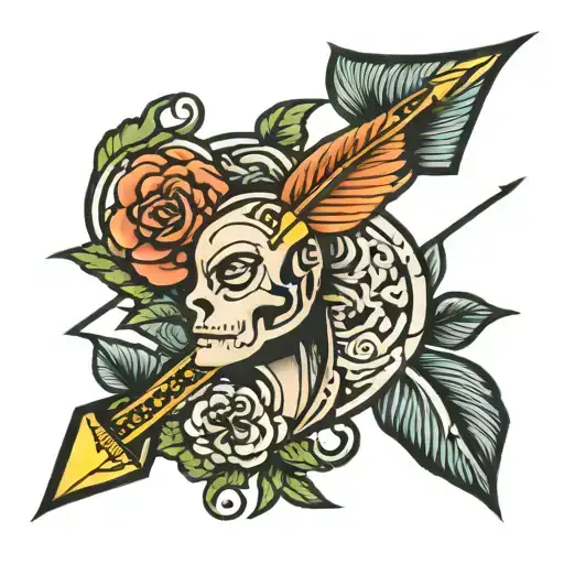 Bb With Arrow Design