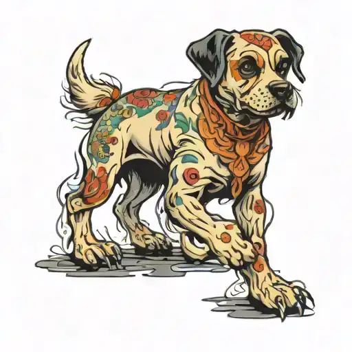 One Ghost Dog Touch Alive Dog