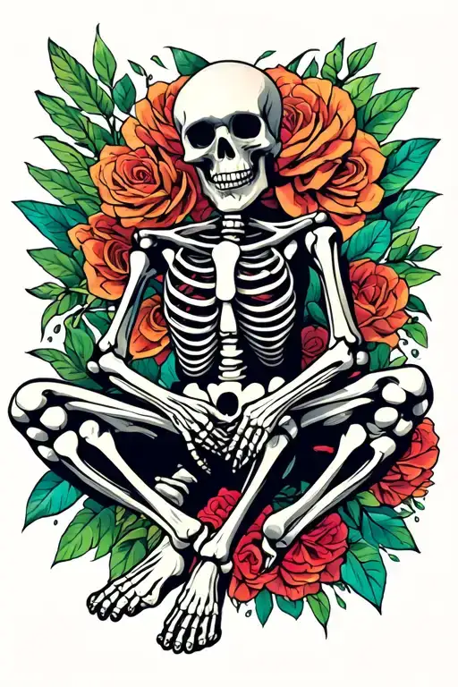 Skeleton Sitting