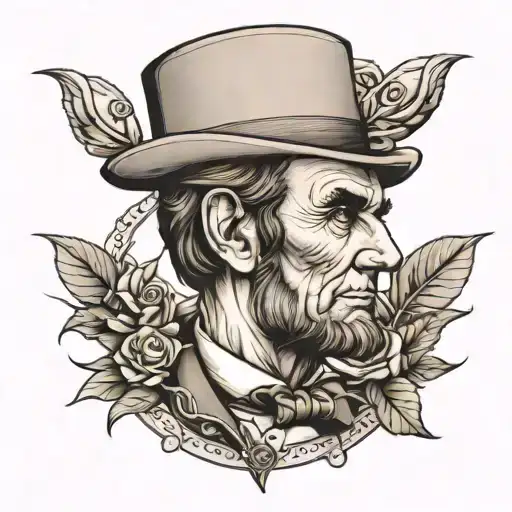 Generate An Abraham Lincoln Tatoo Portrait