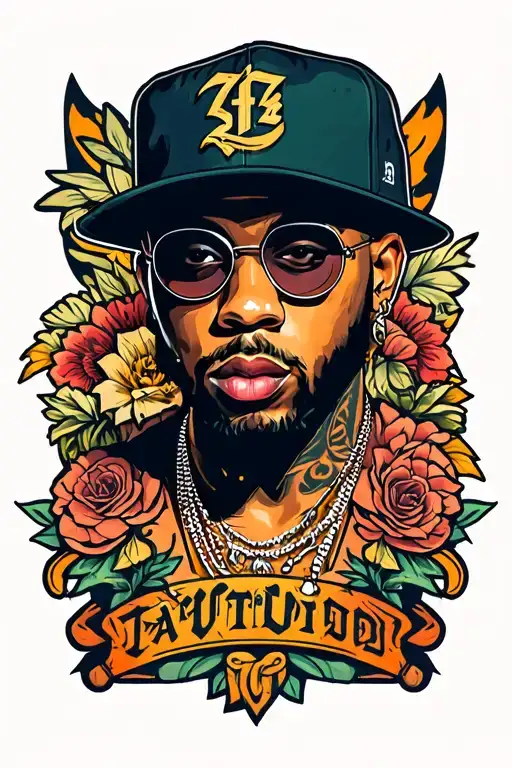 Gangsta Rapper Surrounded