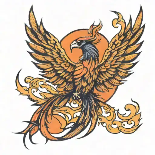 Phoenix And Moon