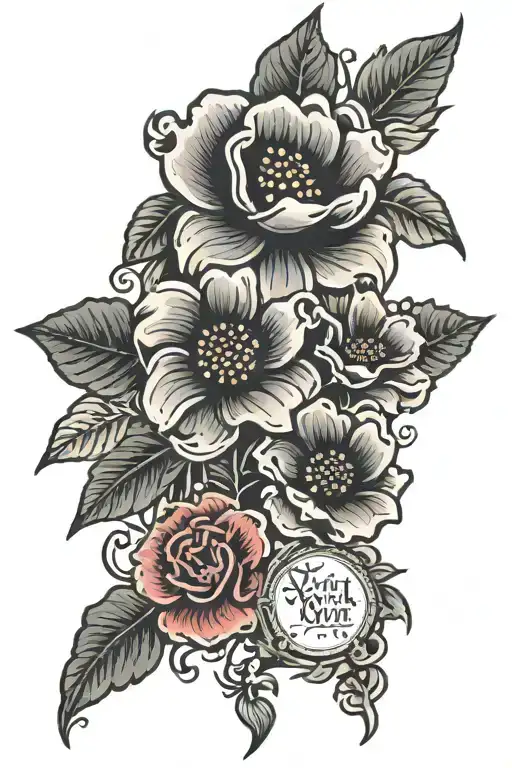 Flowers With Bible Verse