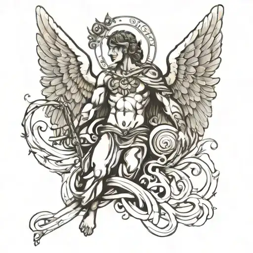 Capricon Male Guardian Angel