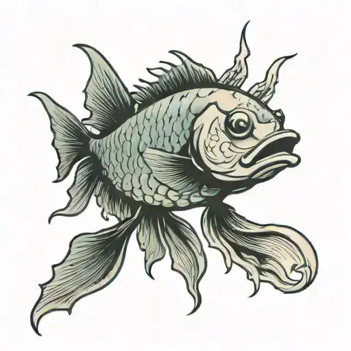 Fish Running Around With Its Head Cut Off