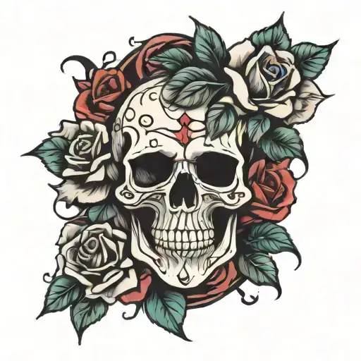 Skull And Roses