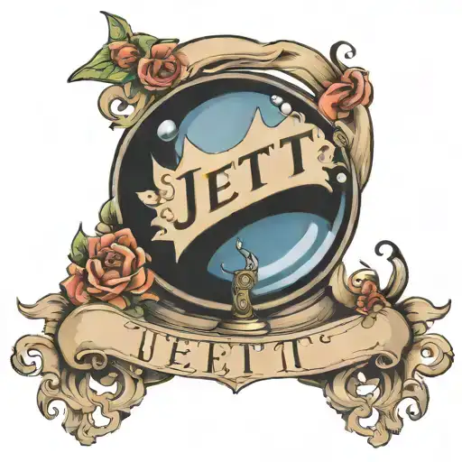 Crystal Ball With Name Jett In Inside