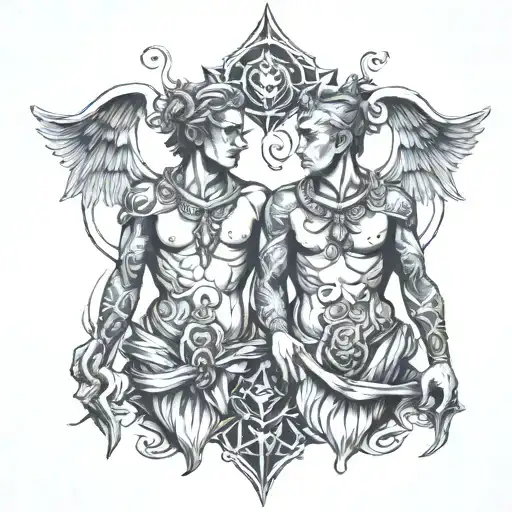 Twin Statue Full Body