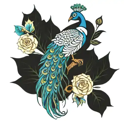Peacock And Subramanya Embroidery