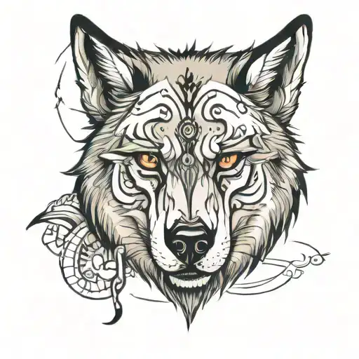 Wolf With Scar On One Eye