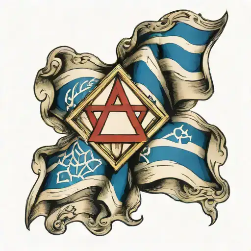 Hebrew Book Israel Flag