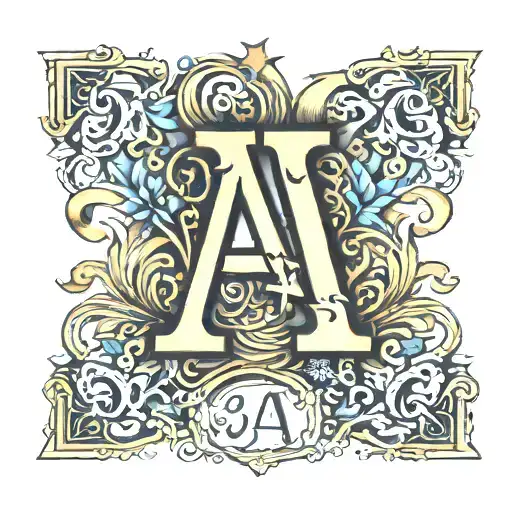 Initial A With Date In Roman Numerals 4Th July 2020