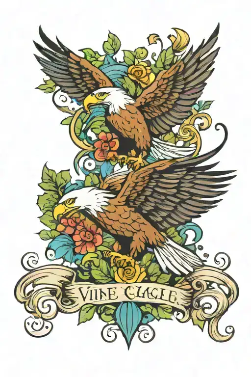 Vine And Eagles Soaring