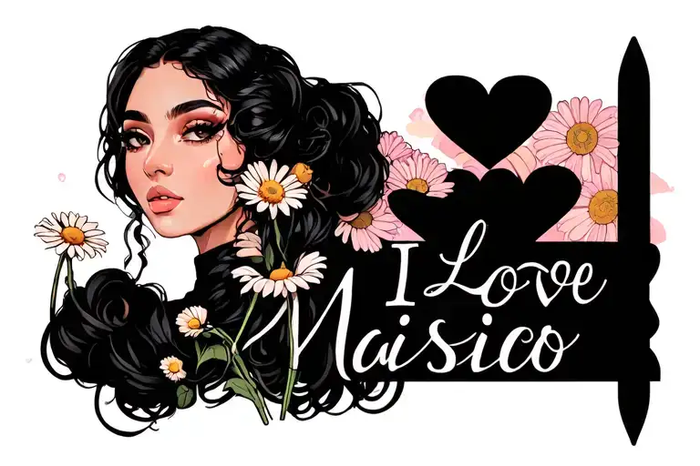 I Love Mya With Daisies